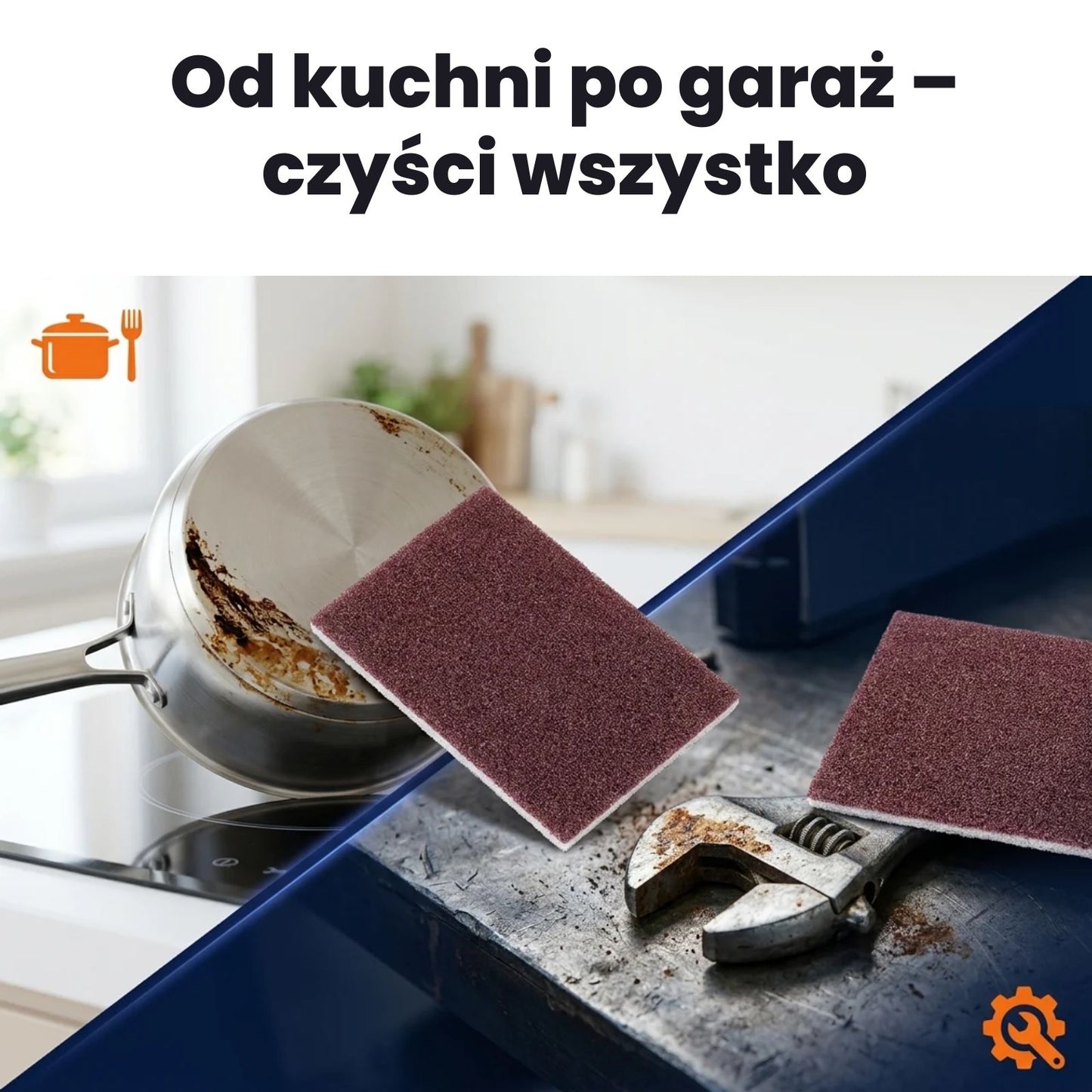 Gąbki do ciężkich zabrudzeń 10szt