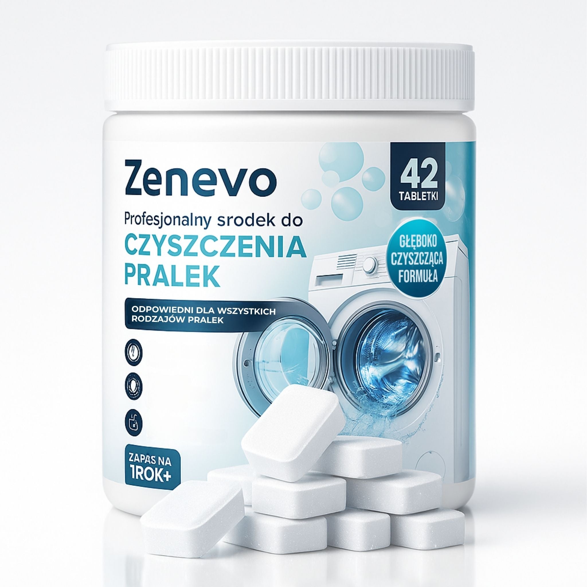 rodek Do Czyszczenia Pralek Zenevo 42 Tabletki Czysto I wie o rodek Do Czyszczenia Pralek Zenevo 42 Tabletki Czysto I wie o