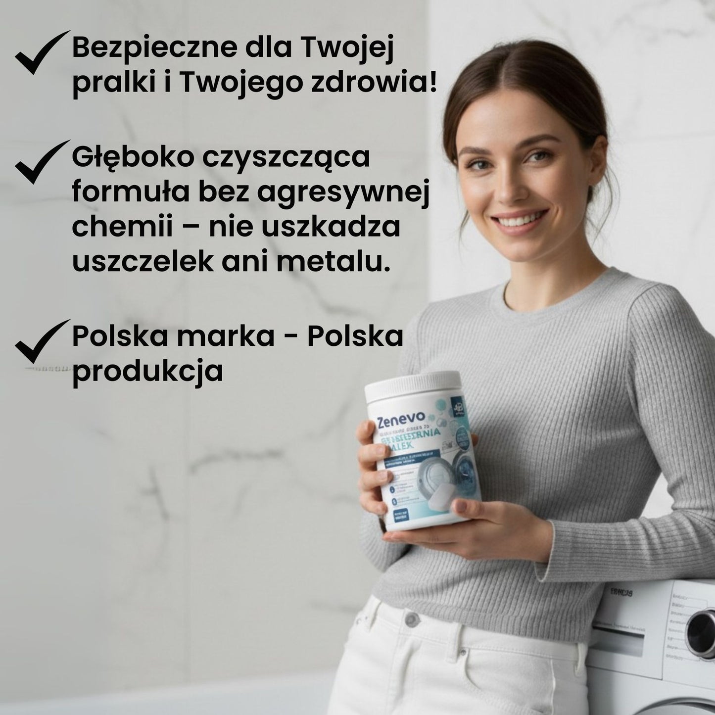 Zenevo - Profesjonalny środek do czyszczenia pralek 42 tabletki