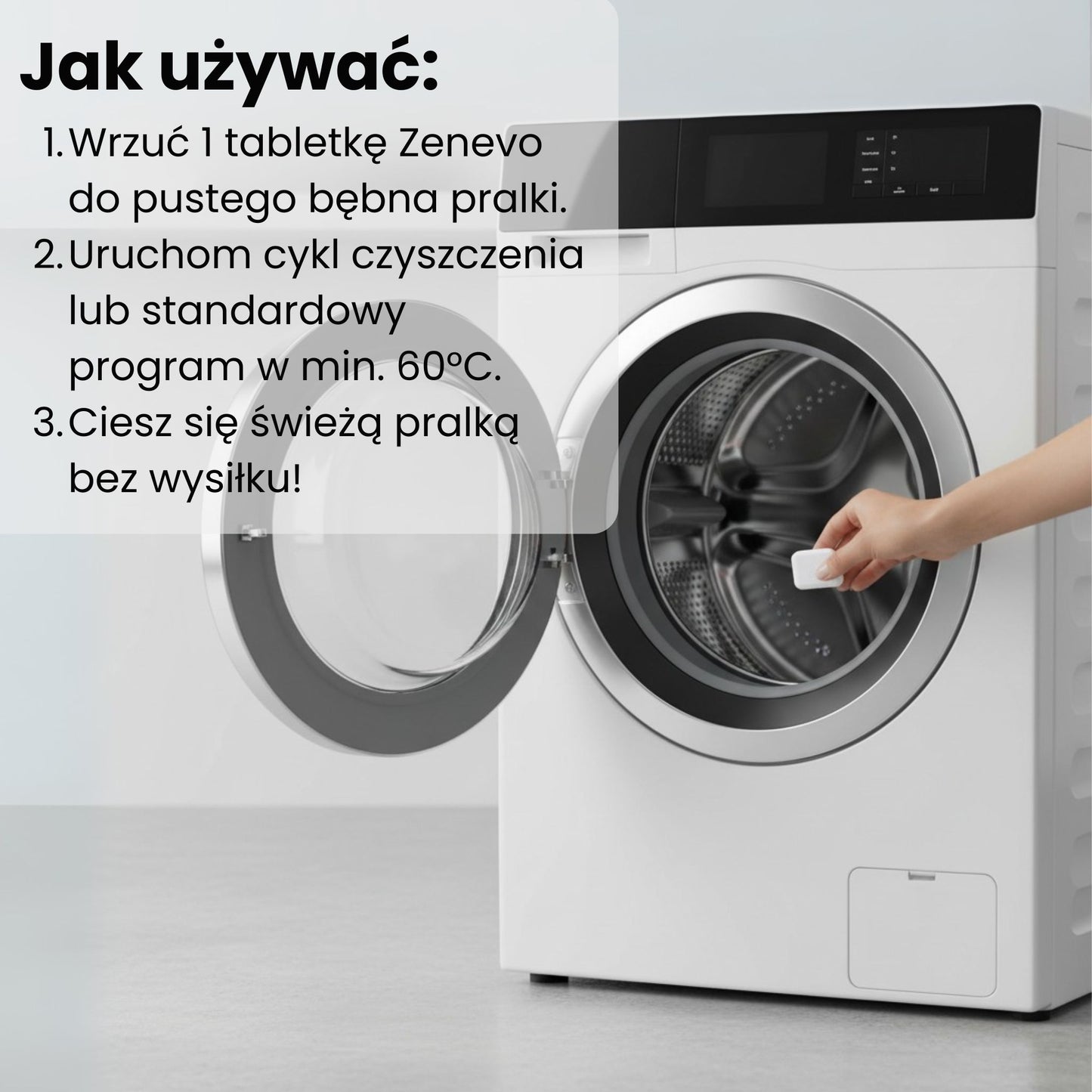 Zenevo - Profesjonalny środek do czyszczenia pralek 42 tabletki
