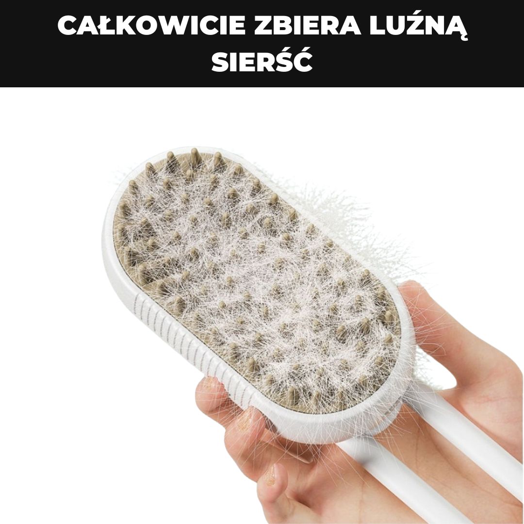 Pet Steamer - Szczotka z mgiełką do sierści
