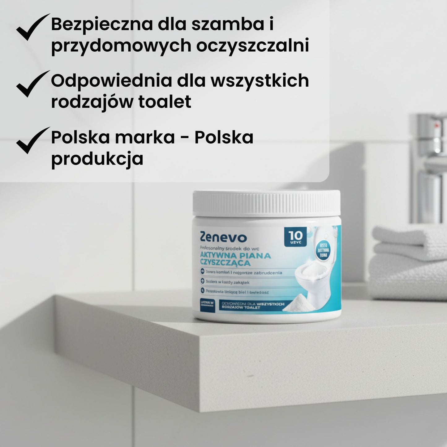 Zenevo - Aktywna piana do czyszczenia toalet