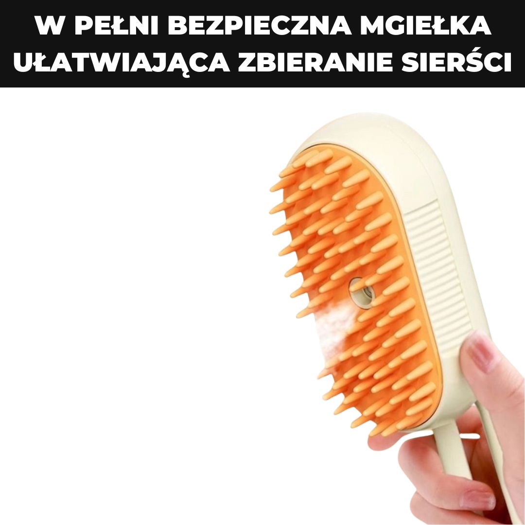 Pet Steamer - Szczotka z mgiełką do sierści
