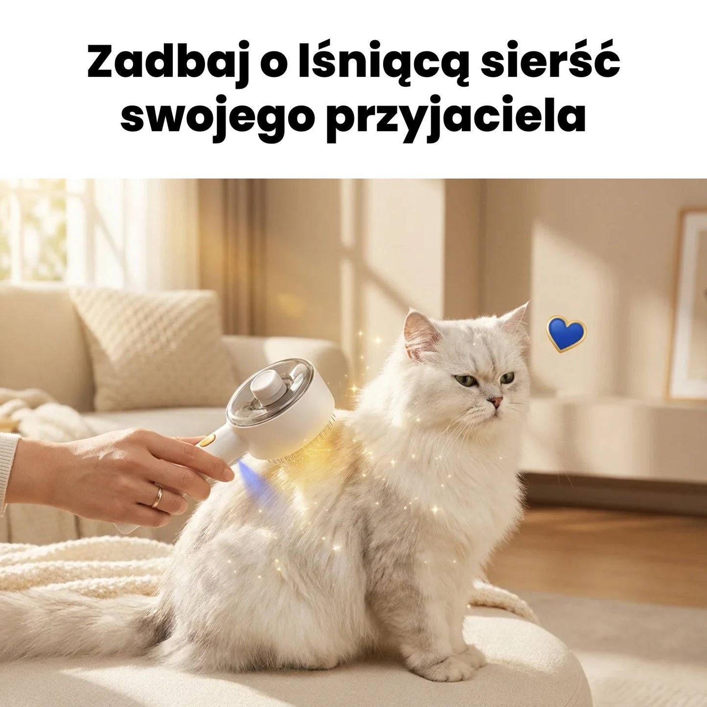 Pet Steamer Pro - Szczotka do sierści 3w1