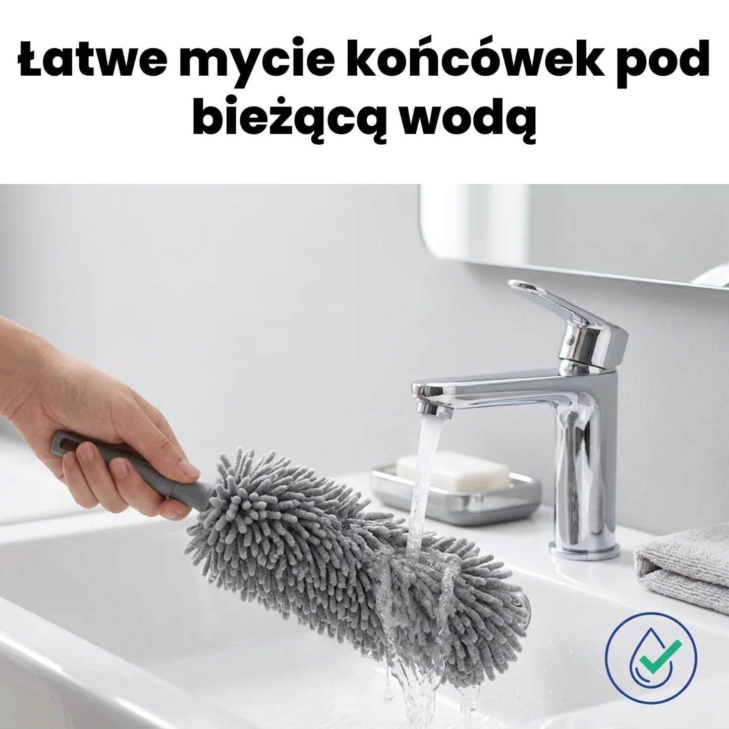 Szczotka teleskopowa rozkładana 3w1 280cm