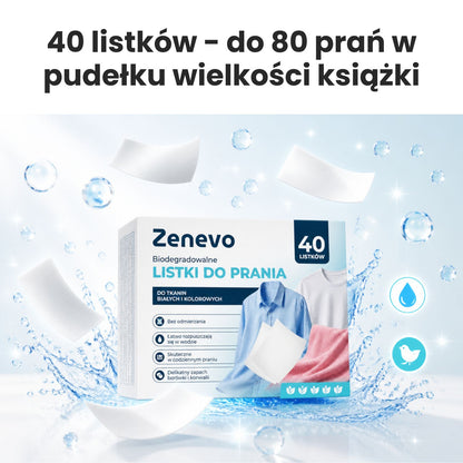 Listki piorące do prania Zenevo 40 szt
