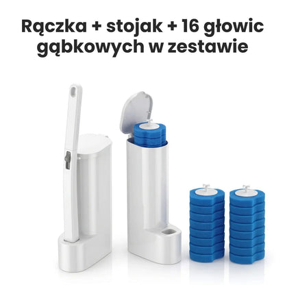 Clean Stick - Szczotka Do WC z Wymiennymi Końcówkami 16 szt