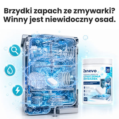 Tabletki do czyszczenia Zmywarki Zenevo - 20 szt