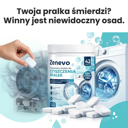 Tabletki do czyszczenia pralki Zenevo - 42 szt