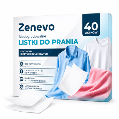 Listki piorące do prania Zenevo 40 szt