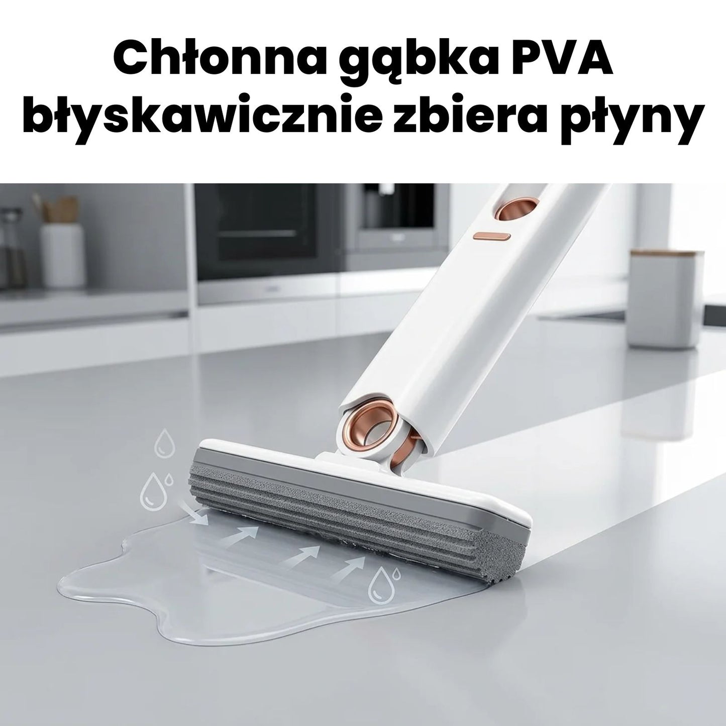 Mini mop z gąbką PVA