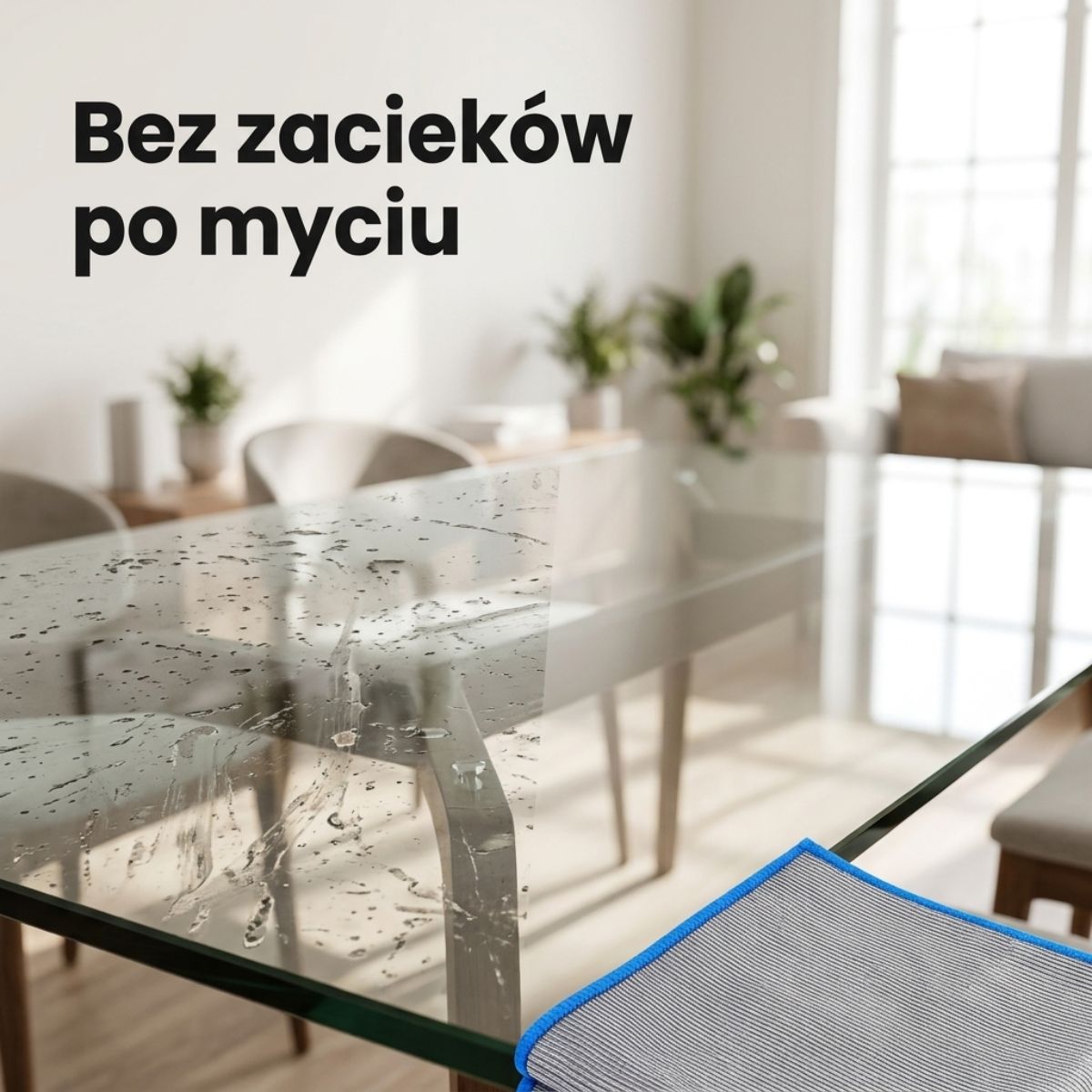 Magiczne ściereczki do szkła i luster - 4 sztuki 30x30 cm