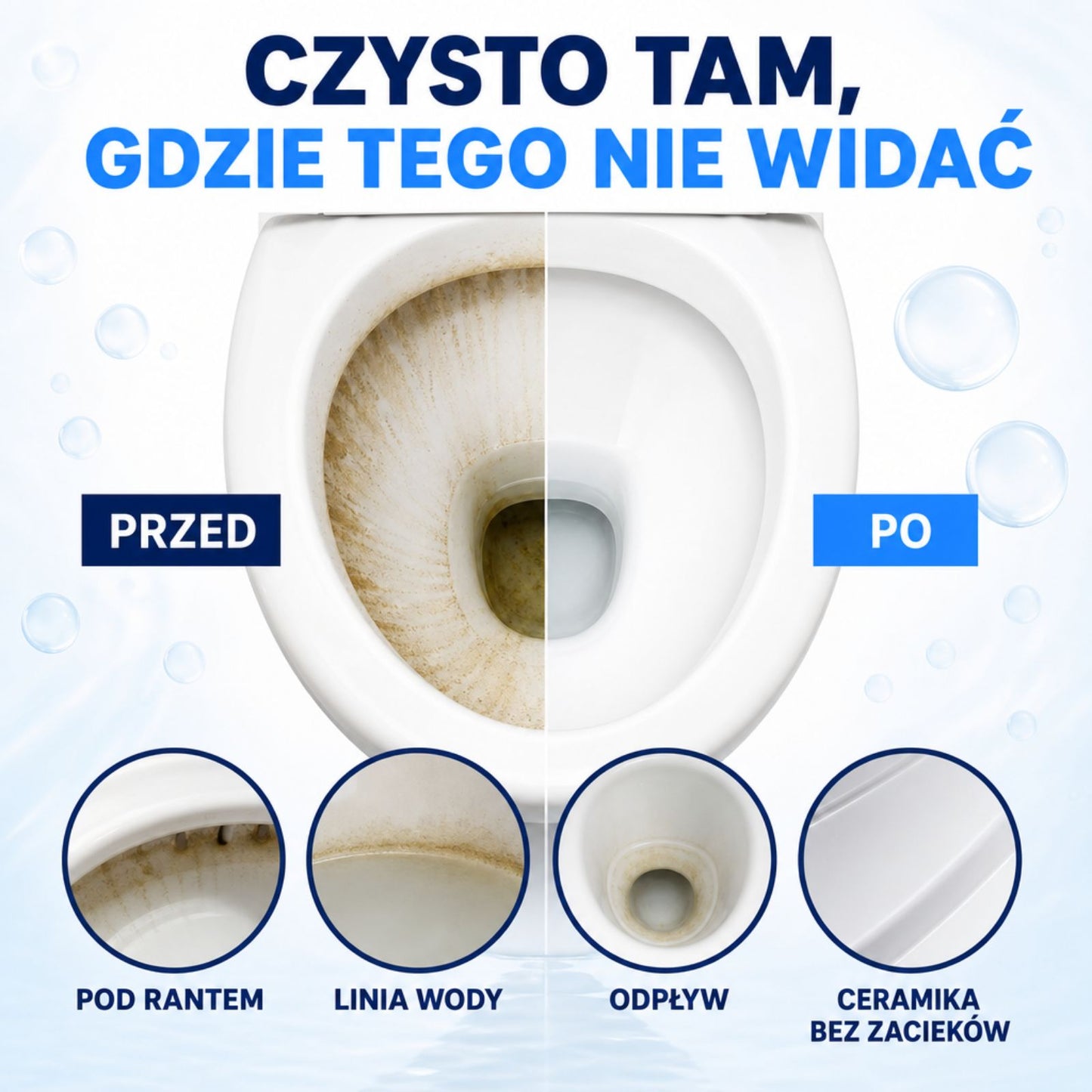 Aktywna Piana do czyszczenia WC Zenevo