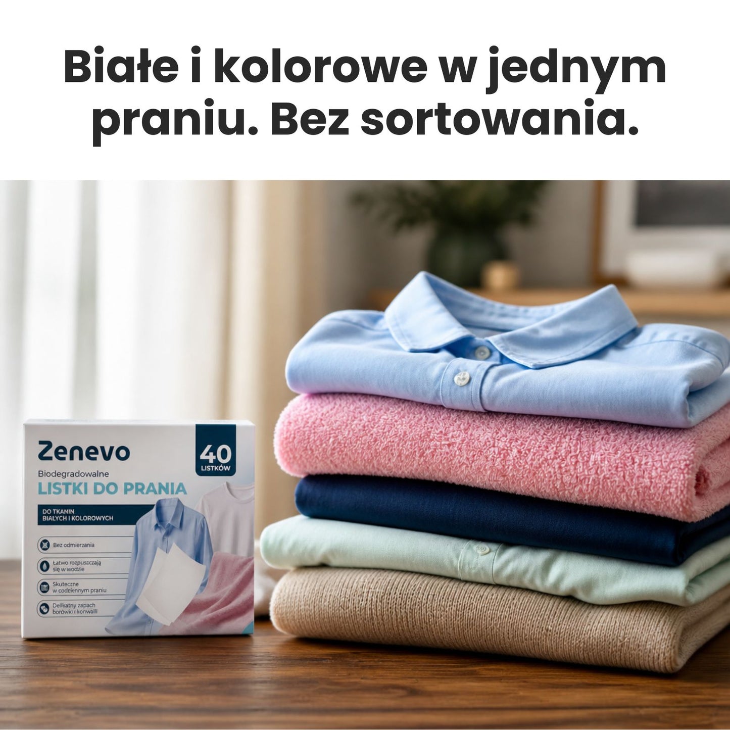 Listki piorące do prania Zenevo 40 szt