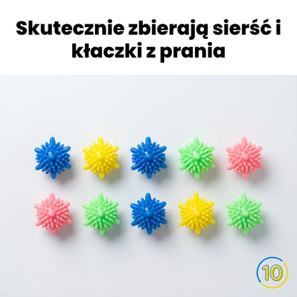 Kulki do prania zbierające sierść 10szt