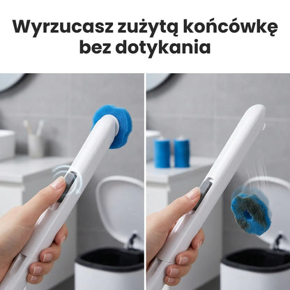 Clean Stick - Szczotka Do WC z Wymiennymi Końcówkami 16 szt