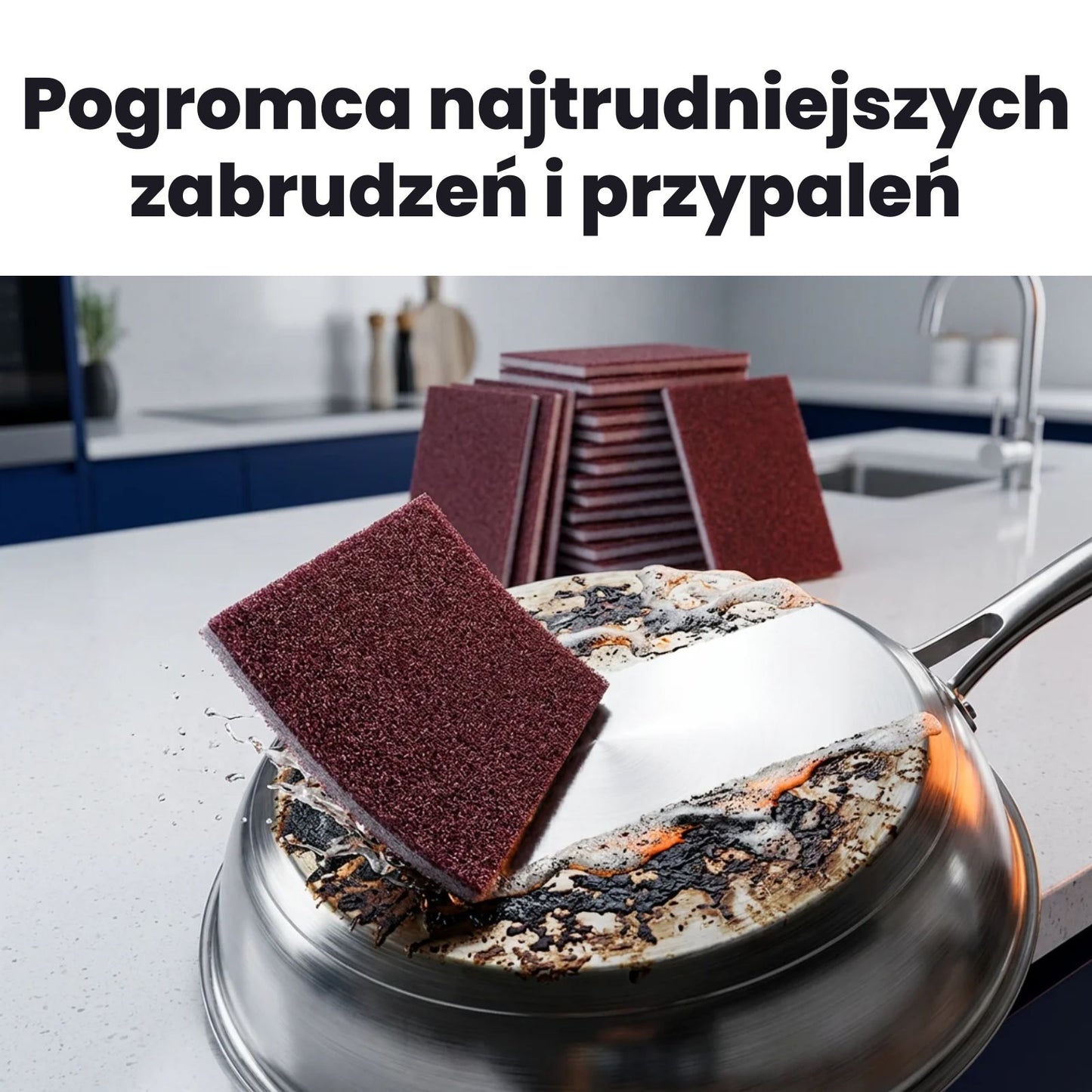 Gąbki do ciężkich zabrudzeń 10szt