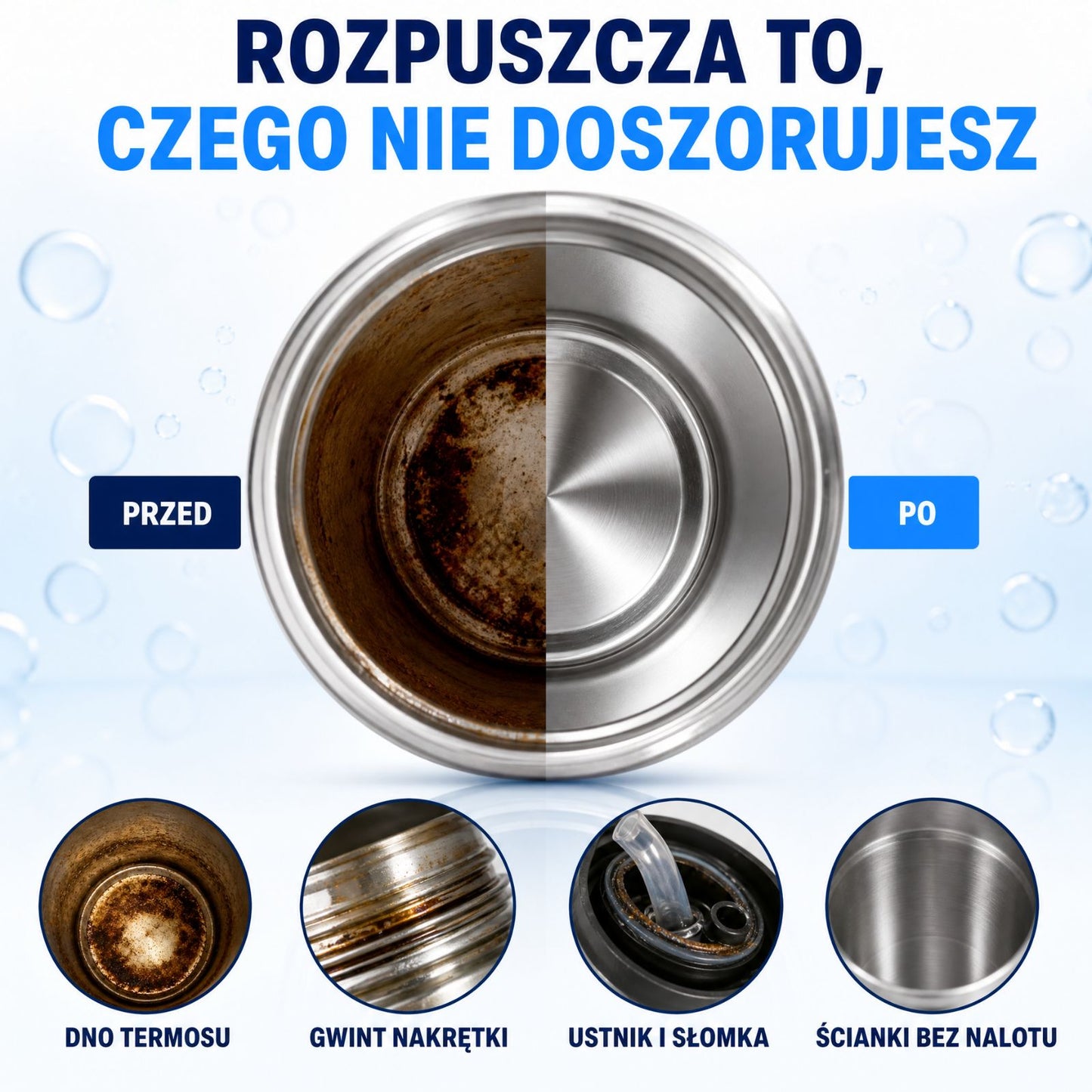Tabletki do czyszczenia butelek Zenevo - 90 szt