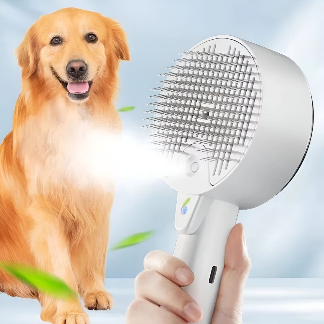 Pet Steamer Pro - Antybakteryjna szczotka z mgiełką do sierści