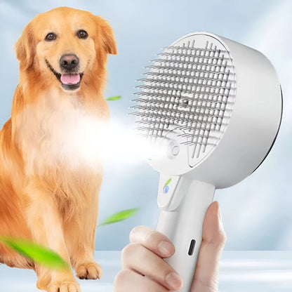 Pet Steamer Pro - Antybakteryjna szczotka z mgiełką do sierści