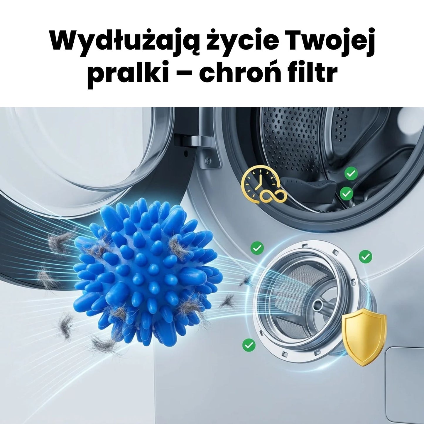 Kulki do prania zbierające sierść 10szt