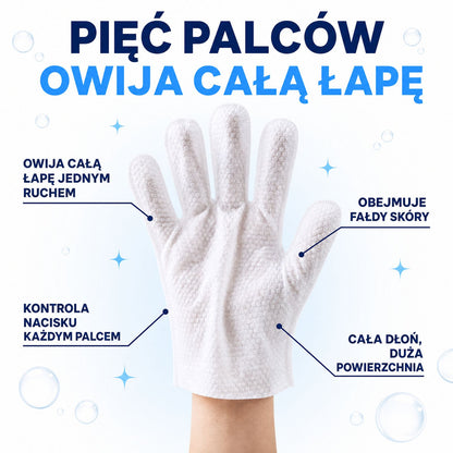 Rękawice do mycia psa i kota