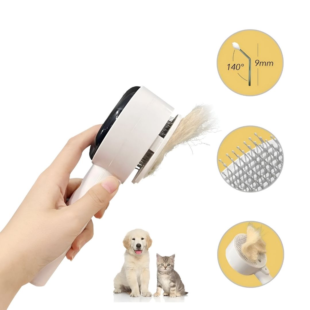 Pet Steamer Pro - Antybakteryjna szczotka z mgiełką do sierści