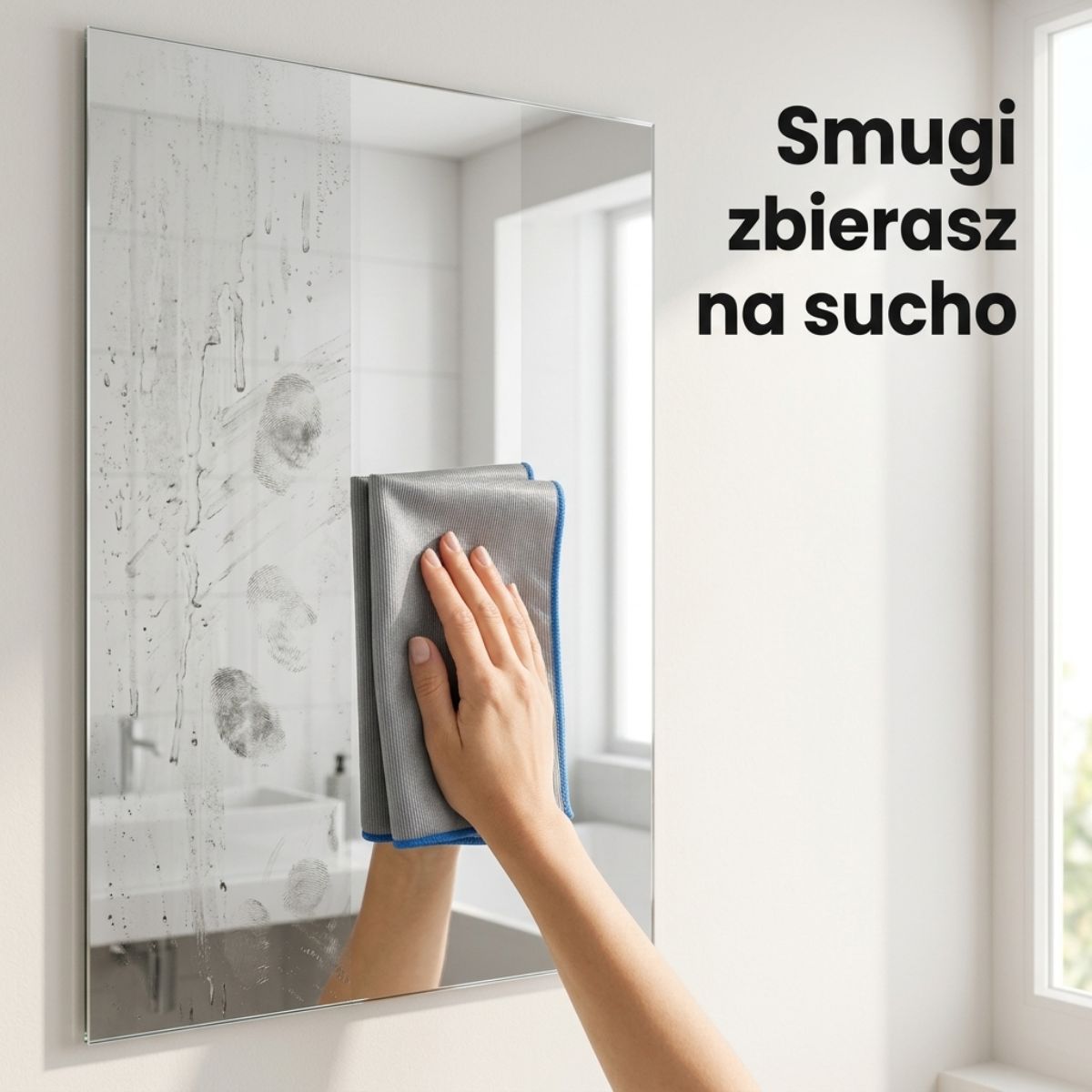 Magiczne ściereczki do szkła i luster - 4 sztuki 30x30 cm