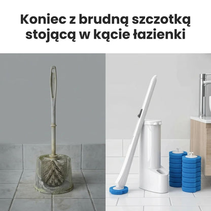 Clean Stick - Szczotka Do WC z Wymiennymi Końcówkami 16 szt
