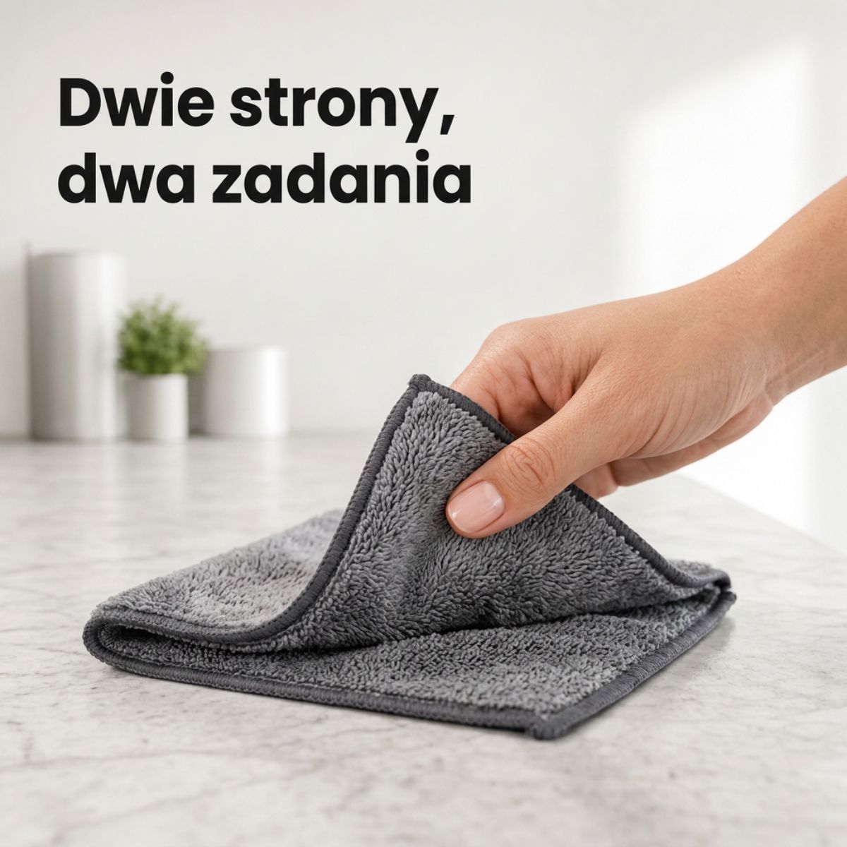 Ściereczki z mikrofibry dwustronne - 5 sztuk 30x30 cm