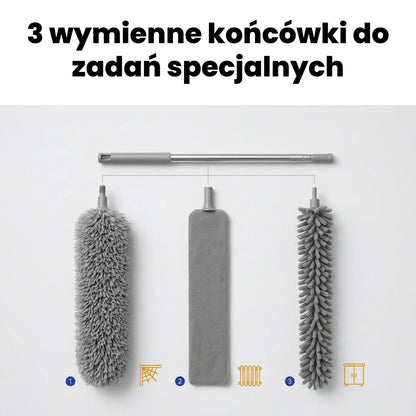 Szczotka teleskopowa rozkładana 3w1 280cm