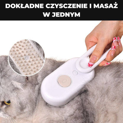Pet Steamer - Szczotka z mgiełką do sierści