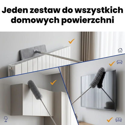 Szczotka teleskopowa rozkładana 3w1 280cm