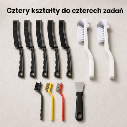 Zestaw szczotek do fug i szczelin 11 elementów