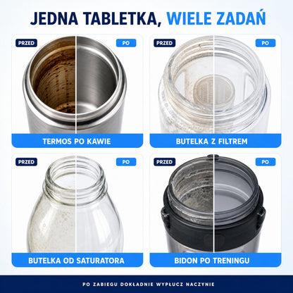Tabletki do czyszczenia butelek Zenevo - 90 szt
