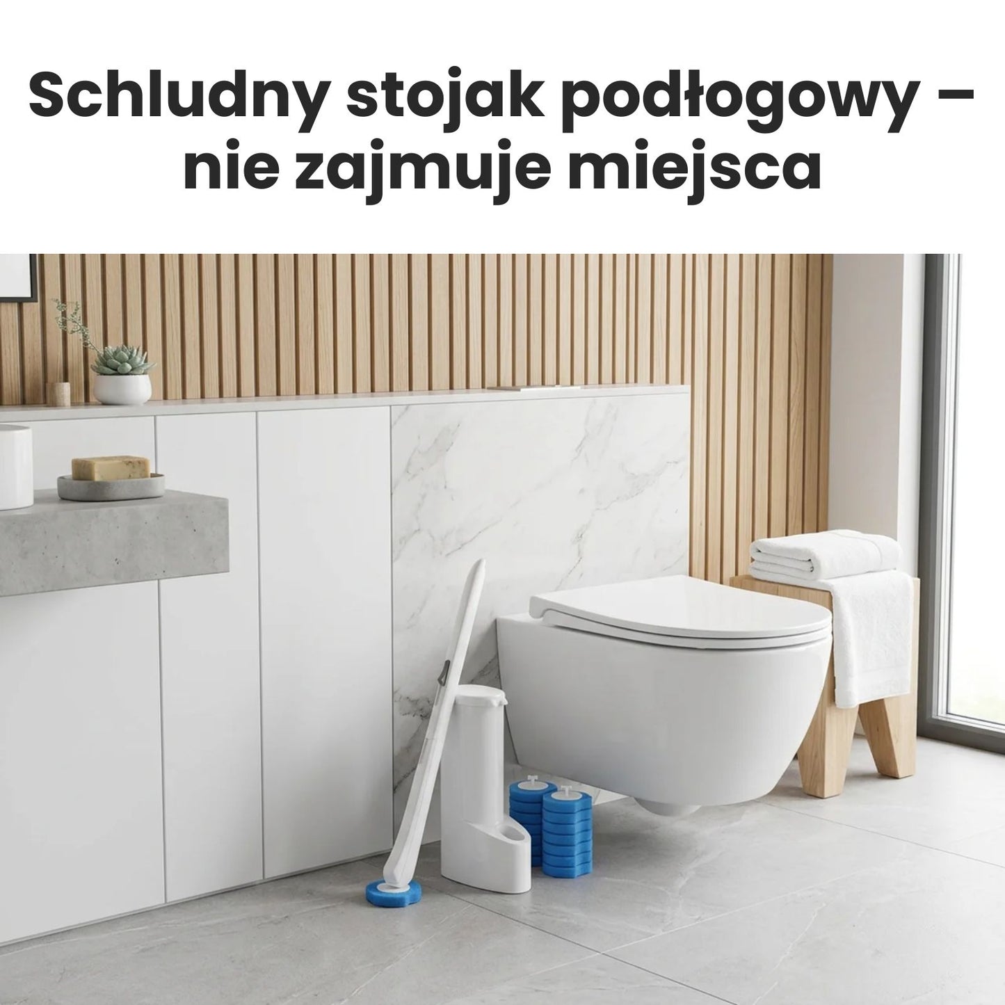 Clean Stick - Szczotka Do WC z Wymiennymi Końcówkami 16 szt
