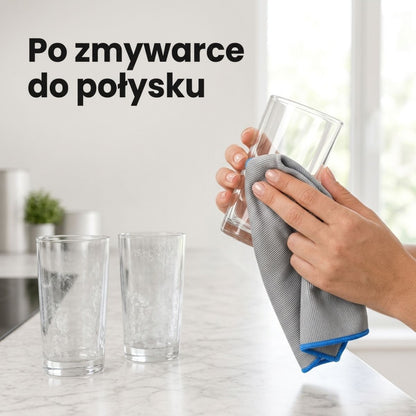 Magiczne ściereczki do szkła i luster - 4 sztuki 30x30 cm
