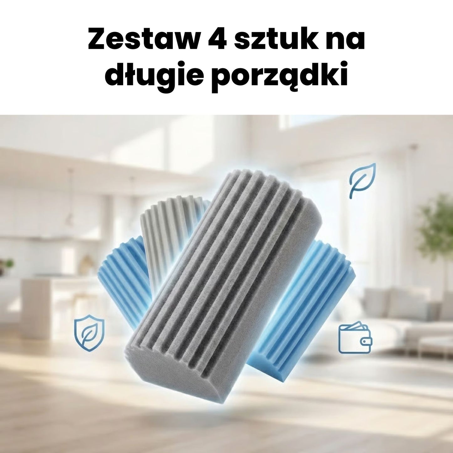 Gąbki Zenevo Dusto 4 szt