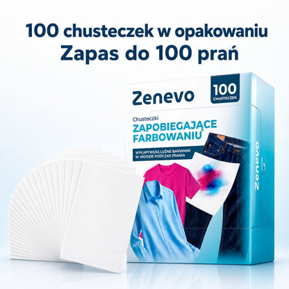 Chusteczki wyłapujące kolor do prania, 100 szt.