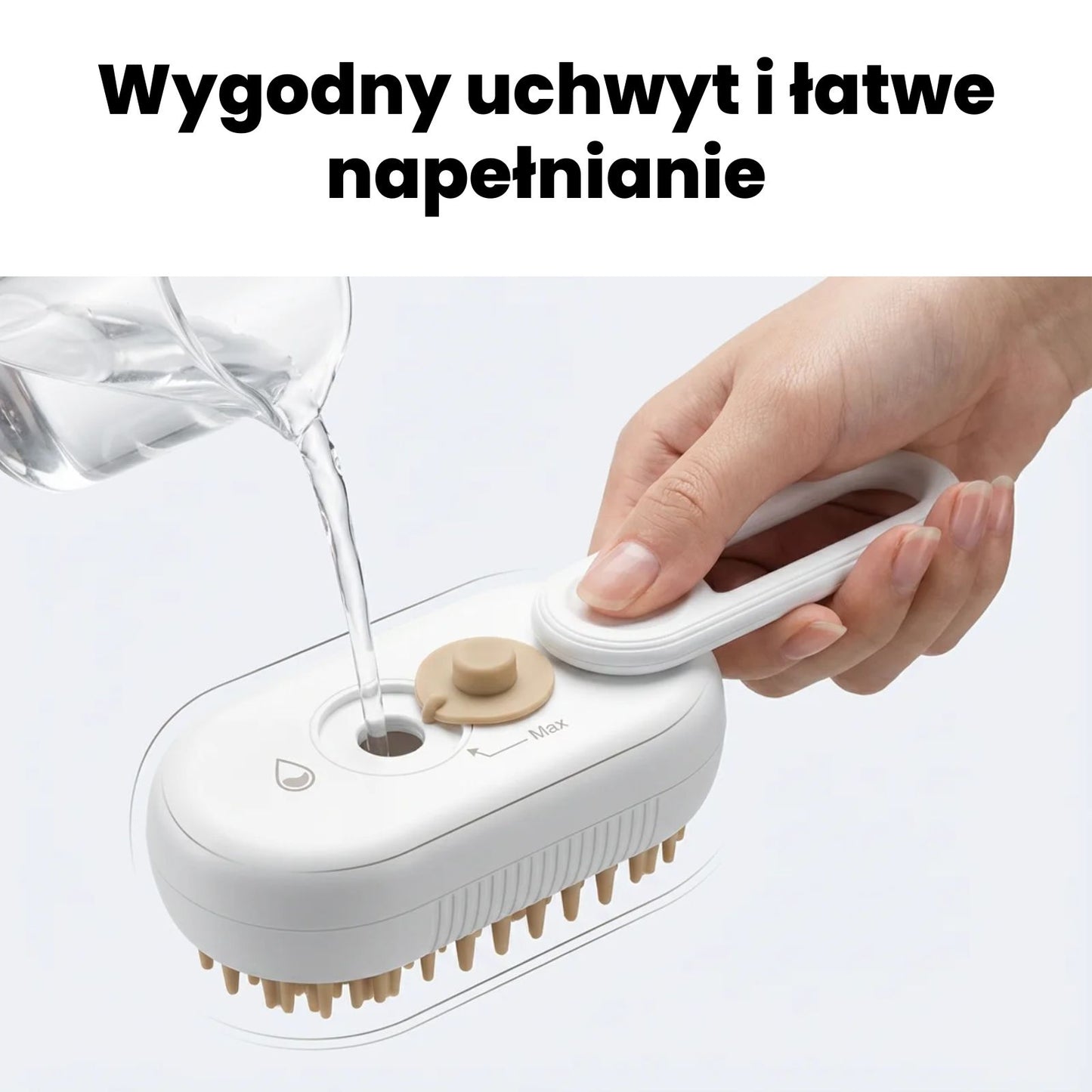 Pet Steamer - Szczotka z mgiełką do sierści