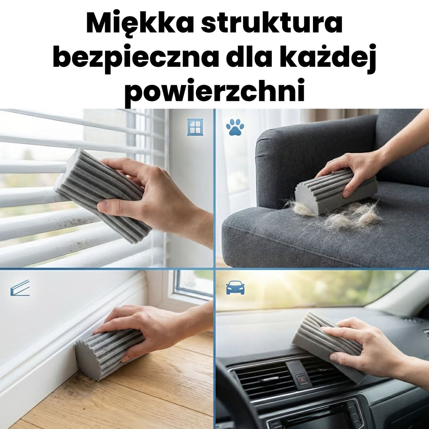 Gąbki Zenevo Dusto 4 szt
