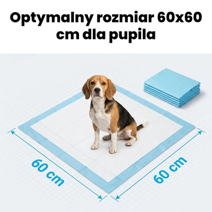 Podkłady higieniczne dla zwierząt 60×60 cm 40 szt