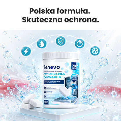Tabletki do czyszczenia Zmywarki Zenevo - 20 szt
