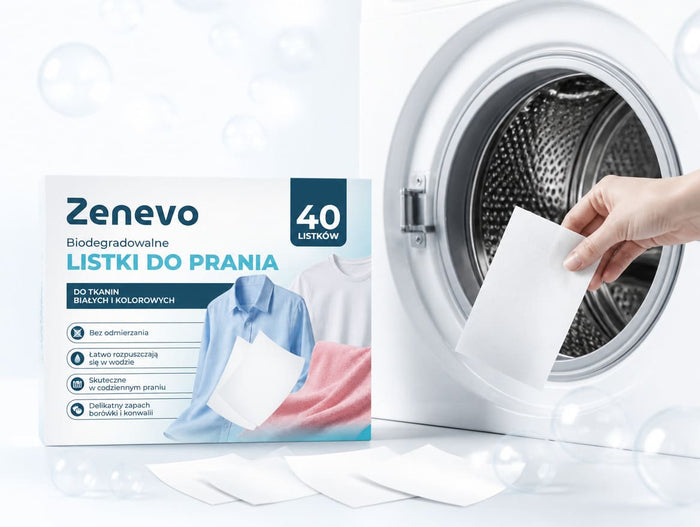 Mały listek, gotowa porcja do prania