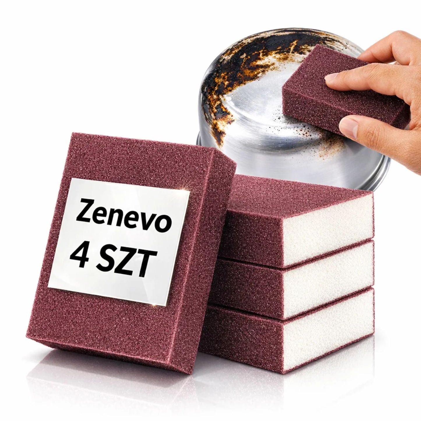 Gąbka do najtrudniejszych zabrudzeń 4szt