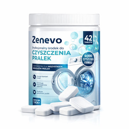 Tabletki do czyszczenia pralki Zenevo - 42 szt