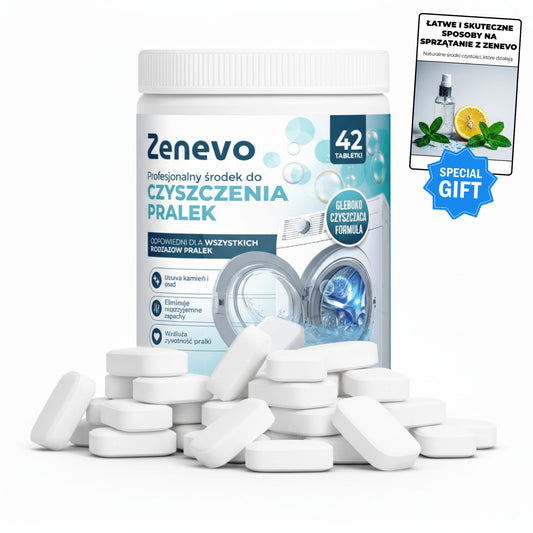 Zenevo - Profesjonalny środek do czyszczenia pralek 42 tabletki
