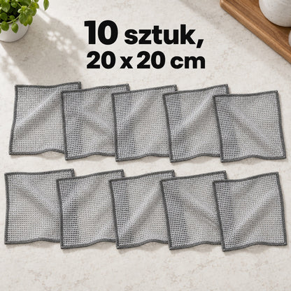 Zestaw 10 ściereczek drucianych 20 x 20 cm